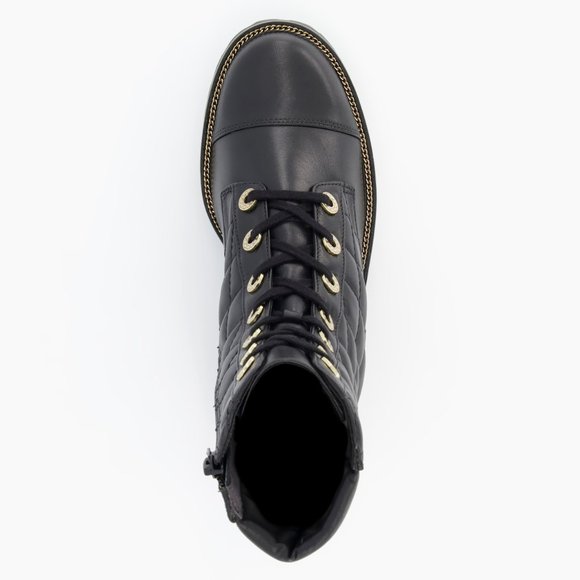 Dune London-PAMPAS- Pearl embellished Lace Up Ankle Boots *Size 39 - Picture 6 of 12